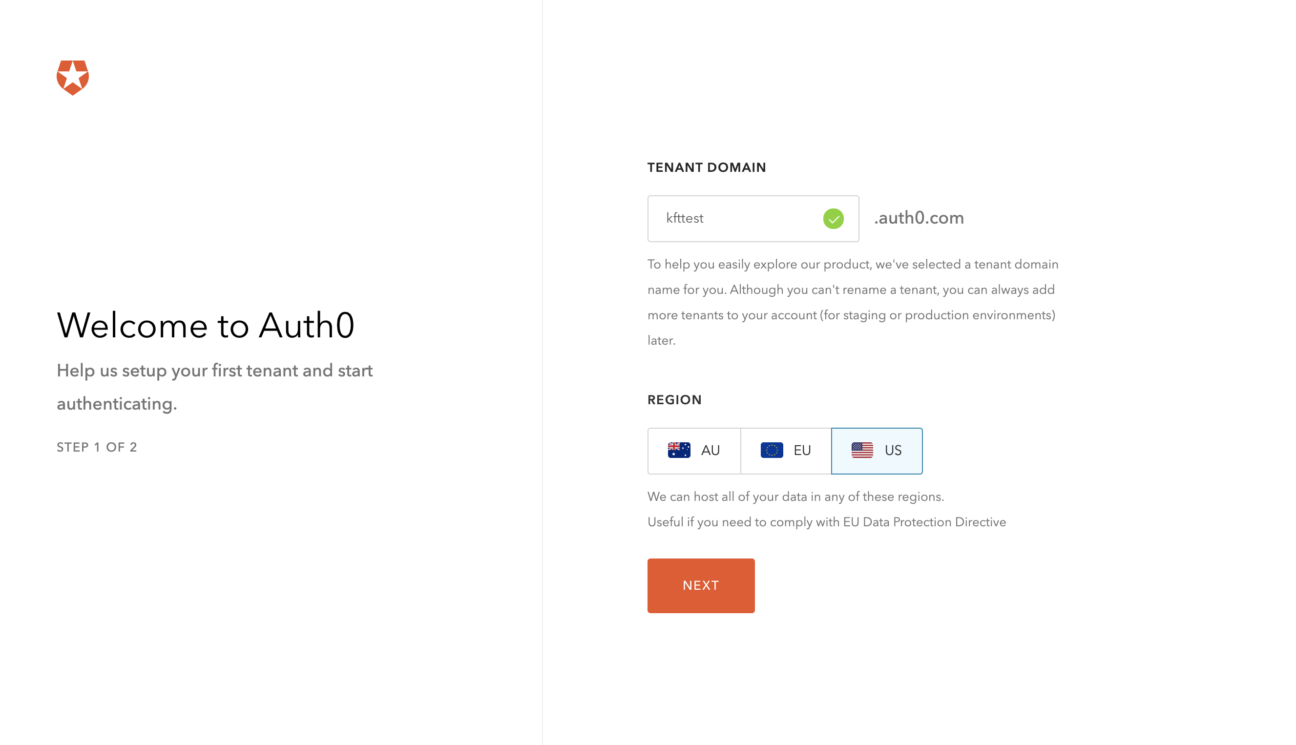 Auth0 Welcome Page
